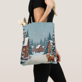 Weihnachten und Katzen Tote Tasche (Von Nahem)
