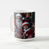 Weihnachten und Kinder Weihnachten Kaffeetasse (Vorderseite Links)