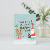 Weihnachten und Neues Jahr (Stehend Vorderseite)