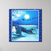 Weihnachten und Neues Jahr 2024 Leinwanddruck (Vorderseite)