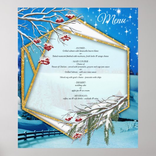 Weihnachten und Neues Jahr 2024 Poster (Vorne)