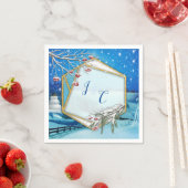 Weihnachten und Neues Jahr 2024 Serviette (Beispiel)