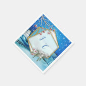 Weihnachten und Neues Jahr 2024 Serviette (Ecke)