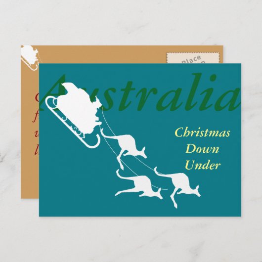 Weihnachten und Neues Jahr Australien grafische Po (Vorne/Hinten)