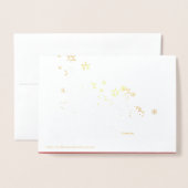 Weihnachten und Neues Jahr Folienkarte (Rückseite mit Umschlag)