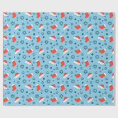 Weihnachten und Neues Jahr Geschenkpapier (Flach)