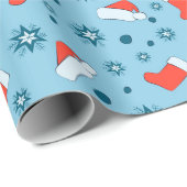 Weihnachten und Neues Jahr Geschenkpapier (Rolleneckpunkt)