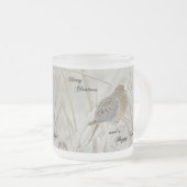 Weihnachten und Neues Jahr Gruß - Trauertote Mattglastasse (VorderseiteRechts)