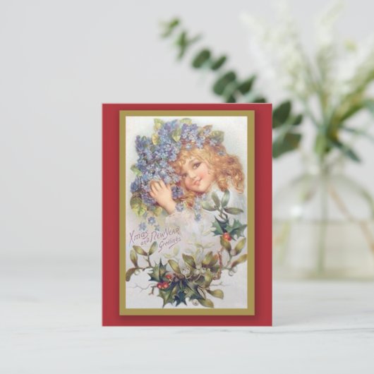 Weihnachten und Neues Jahr Grußkarte (Stehend Vorderseite)