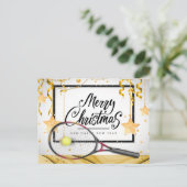 Weihnachten und Neues Jahr mit Schläger und Ball (Stehend Vorderseite)