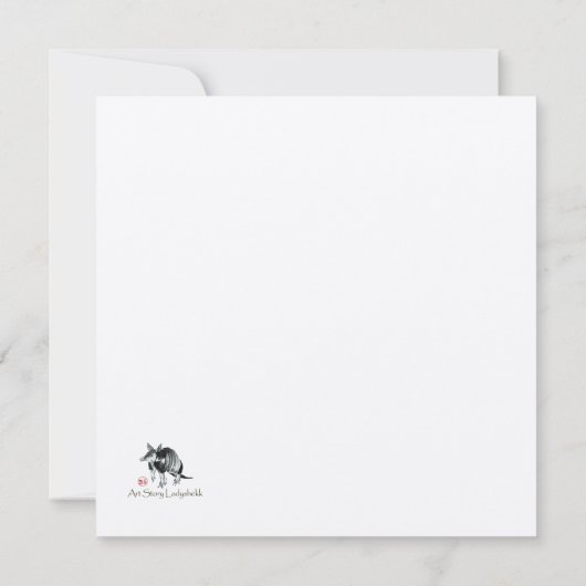 Weihnachten und Neues Jahr schlafend kleine Maus (Rückseite)