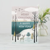 Weihnachten und Neues Jahr | Winterwald (Stehend Vorderseite)