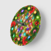 Weihnachten und Neujahr - Acrylmauer Runde Wanduhr (Winkel)