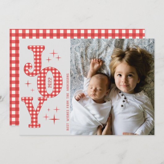 Weihnachten und Neujahr Fotokarte (Vorne/Hinten)