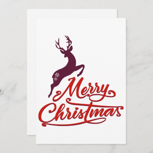 Weihnachten und Neujahr Grafikdesign, Wildtiere (Vorne/Hinten)