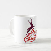 Weihnachten und Neujahr Grafikdesign, Wildtiere Kaffeetasse (Vorderseite Links)