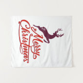 Weihnachten und Neujahr Grafikdesign, Wildtiere Wandteppich (Vorderseite (Horizontal))