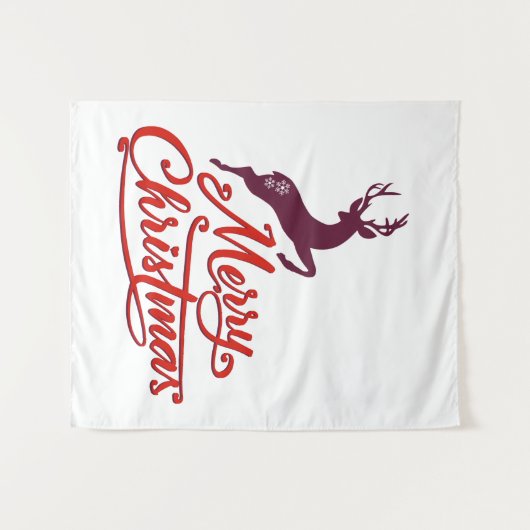 Weihnachten und Neujahr Grafikdesign, Wildtiere Wandteppich (Vorderseite (Horizontal))