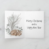 Weihnachten und Neujahr: Wasserfarbe Weihnachten Karte (Innenseite)