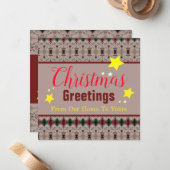 Weihnachten und Neujahr Weihnachten und Grüße Kart Mitteilungskarte (Vorderseite/Rückseite Beispiel)