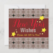 Weihnachten und Neujahr Weihnachten und Grüße Kart Mitteilungskarte (Rückseite)