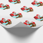 Weihnachten und Pferd Weihnachten Weihnachten Weih Geschenkpapier (Ecke)