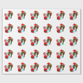 Weihnachten und Pferd Weihnachten Weihnachten Weih Geschenkpapier (Flach)