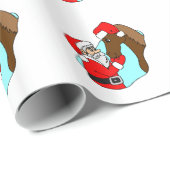 Weihnachten und Pferd Weihnachten Weihnachten Weih Geschenkpapier (Rolleneckpunkt)