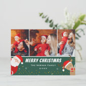 Weihnachten und Reindeer Frohe Weihnachten 3 Foto (Stehend Vorderseite)