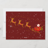 Weihnachten und Reindeer Frohe Weihnachten 3 Foto (Rückseite)