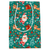 Weihnachten und Rentier Mittlere Geschenktüte (Vorderseite)