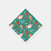 Weihnachten und Rentier Serviette (Ecke)