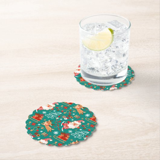 Weihnachten und Rentier Untersetzer (Vor Ort)