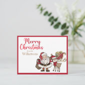 Weihnachten und Rudolph Individuelle Name Weihnach (Stehend Vorderseite)