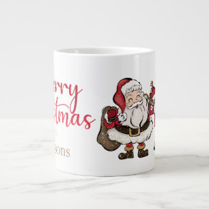 Weihnachten und Rudolph Individuelle Name Weihnach Jumbo-Tasse