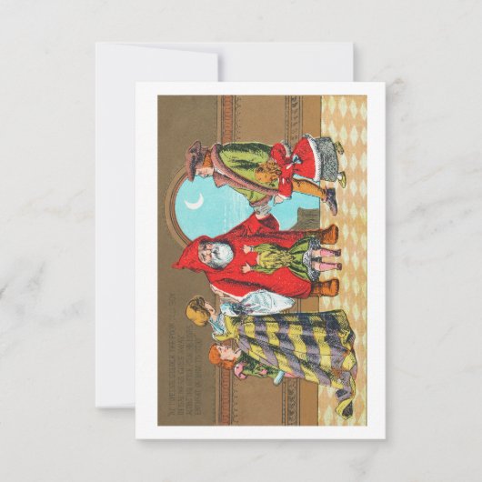 Weihnachten und sein kleiner Freund Einladung (Vorderseite)