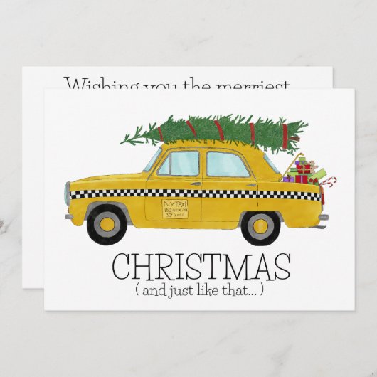 Weihnachten und so wie die New Yorker Taxi (Vorne/Hinten)