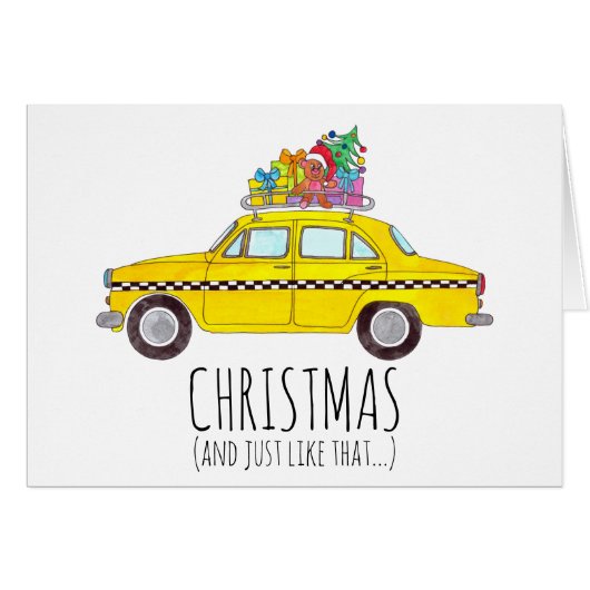 Weihnachten und so wie die New Yorker Taxi (Vorderseite (Horizontal))