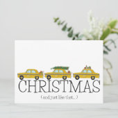 Weihnachten und so wie die New Yorker Taxistände (Stehend Vorderseite)