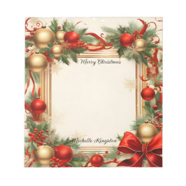 Weihnachten und Urlaub Notizblock