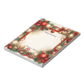 Weihnachten und Urlaub Notizblock (Rotiert)