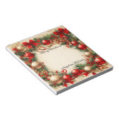 Weihnachten und Urlaub Notizblock (angewinkelt)