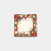 Weihnachten und Urlaub Post-it Klebezettel (Vorderseite)