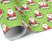 Weihnachten und Weihnachten Der Mensch und die Wei Geschenkpapier (Rolleneckpunkt)