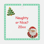 Weihnachten und Weihnachten Ornament Aus Metall (Rückseite)