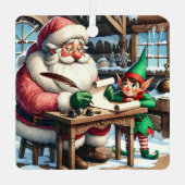 Weihnachten und Weihnachten Ornament Aus Metall (Vorderseite)