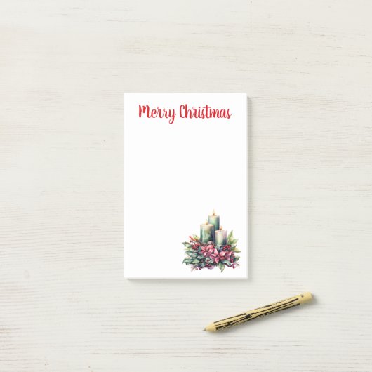 Weihnachten und Weihnachten Post-it Klebezettel (Auf Schreibtisch)