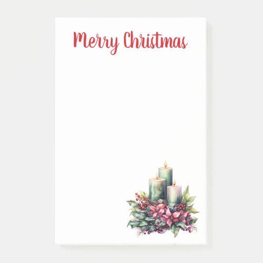 Weihnachten und Weihnachten Post-it Klebezettel (Vorderseite)