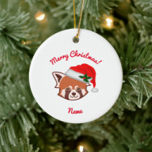 Weihnachten und Weihnachten Roter Panda Weihnachts