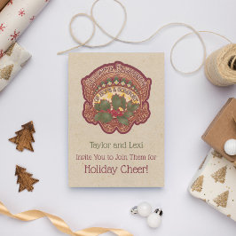 Weihnachten und Weihnachten Segen Urlaub Einladung